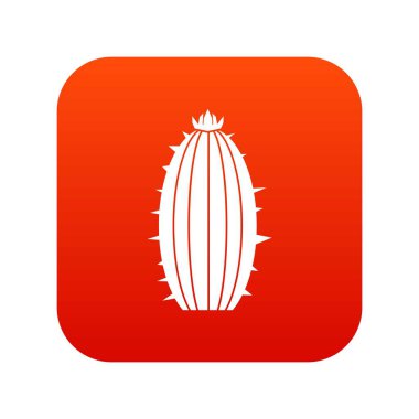 Mammillaria bocasana simgesi dijital kırmızı