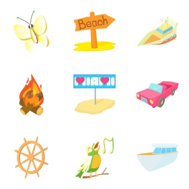 Yaz geri kalan simgeleri ayarla, tarzı çizgi film