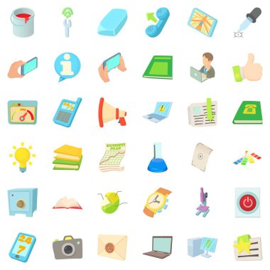 İş başlığı Icons set, karikatür tarzı