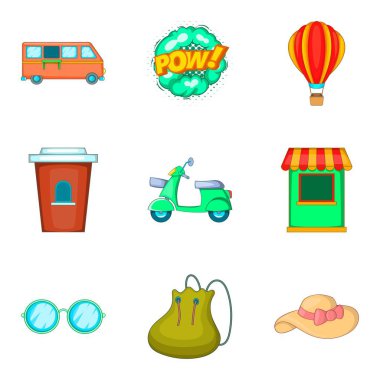 Su yolu simgeler ayarla, tarzı çizgi film