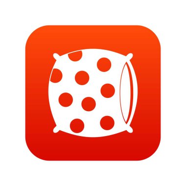 Nokta simgesini dijital kırmızı yastık