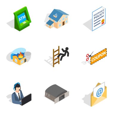 Kilerci Icons set, izometrik stili