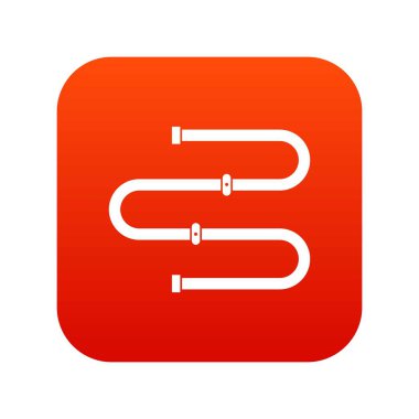 Isıtmalı havlu demiryolu simgesi dijital kırmızı