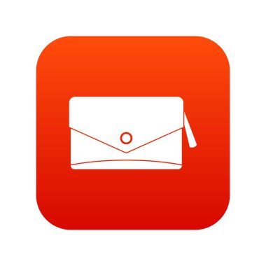 Küçük çanta simgesi dijital kırmızı