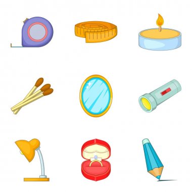 Multiroom Icons set, karikatür tarzı