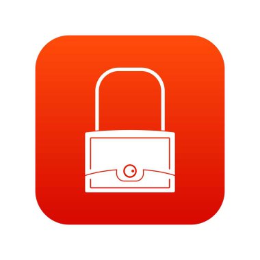 Küçük çanta simgesi dijital kırmızı