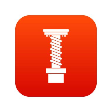 Spiral aracı simgesini dijital kırmızı