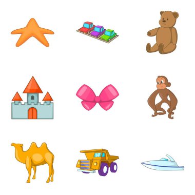 Çıngırak Icons set, karikatür tarzı