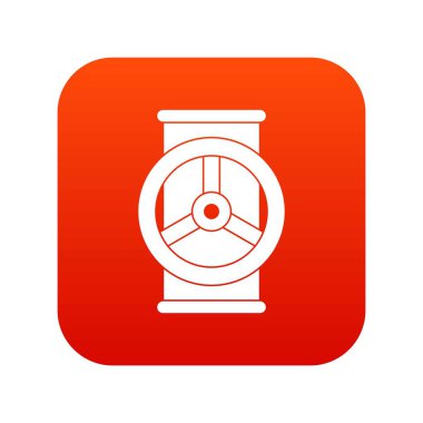 Vana simgesi dijital kırmızı