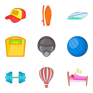 Eğitim gün simgeler kümesi, karikatür tarzı