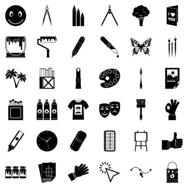 Vernik Icons set, basit tarzı