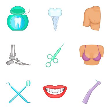 Bazı kişi Icons set, karikatür tarzı