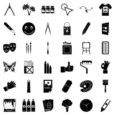 Pigment Icons set, basit tarzı