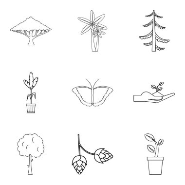 Çevre bölgesi simgeler kümesi, anahat stili