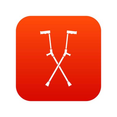 Diğer koltuk değneği simgesi dijital kırmızı