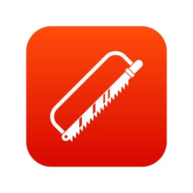 Sergical testere simgesi dijital kırmızı