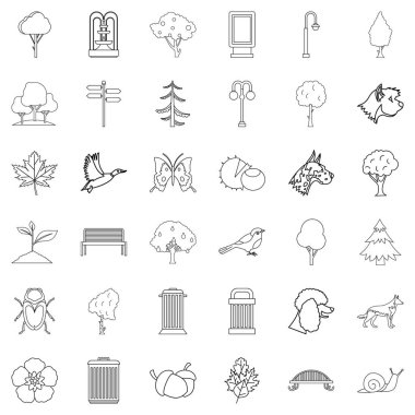 Kare Icons set, anahat stili