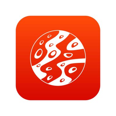 Ay simge dijital kırmızı