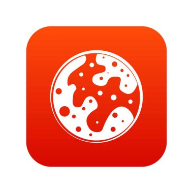 Mars simgesi dijital kırmızı