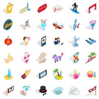Neşe Icons set, izometrik stili