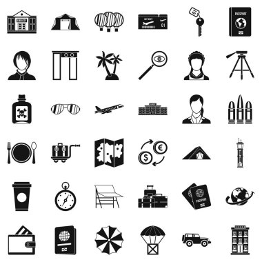 Sertifika Icons set, basit tarzı