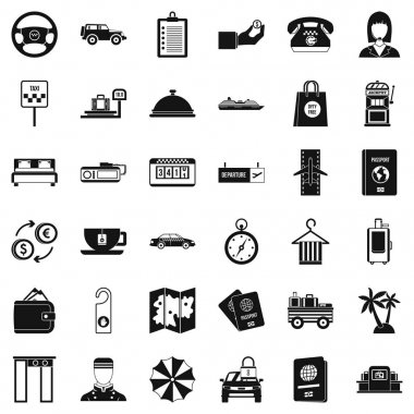 Yağma Icons set, basit tarzı
