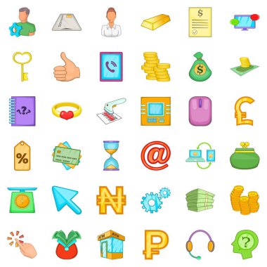 Cashback Icons set, karikatür tarzı