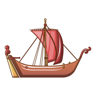 Korsan gemi simgesi, karikatür tarzı