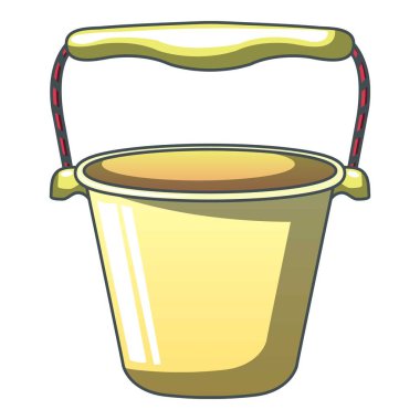 Bahçe kova simgesi, karikatür tarzı