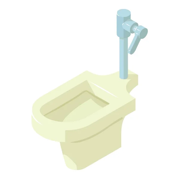 Cleaning toilet icon, isometric style — Stock Vector