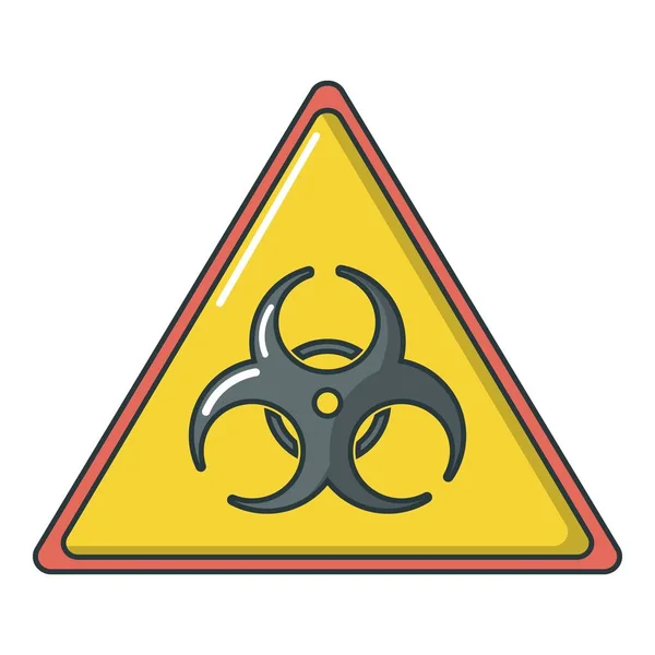 Caution icon, cartoon style — Stock Vector