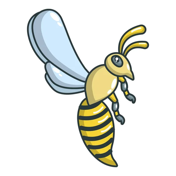 Méh ikon, rajzfilm stílusú — Stock Vector