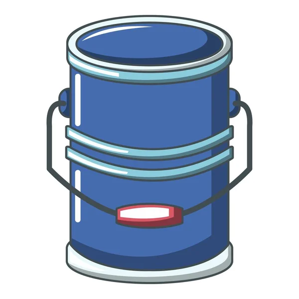 Zylinder-Eimer-Ikone im Cartoon-Stil — Stockvektor