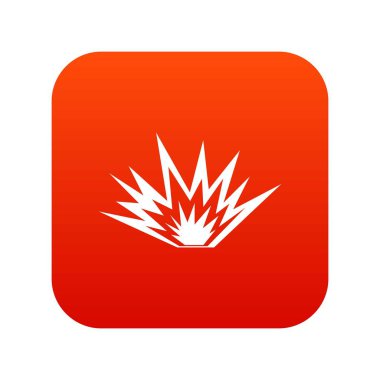 Nükleer patlama simgesi dijital kırmızı