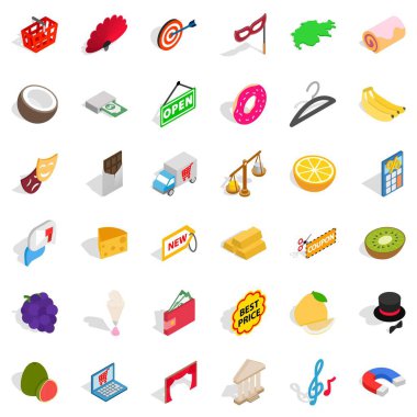 Bahşiş Icons set, izometrik stili