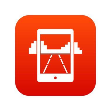 Mobil oyun simgesi dijital kırmızı