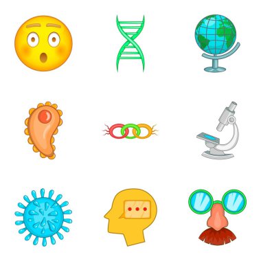 Hedefi Icons set, karikatür tarzı