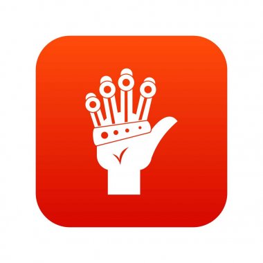 VR manipülatör simgesi dijital kırmızı