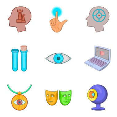 Tarafsız Icons set, karikatür tarzı