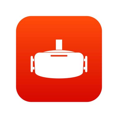 VR aygıt simgesini dijital kırmızı