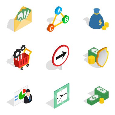 Stipulate Icons set, izometrik stili