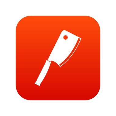 Et bıçağı simgesi dijital kırmızı