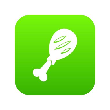 Bacak domuz simgesi dijital yeşil