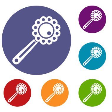 Bebek çıngırağı Icons set