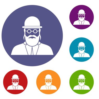 Ortodoks Yahudi Icons set