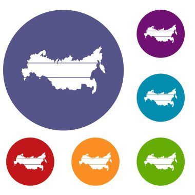 Rusya Icons set Haritası