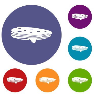 Krep Icons set yığını