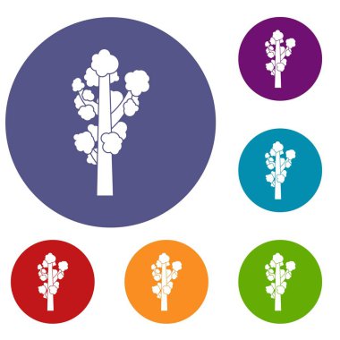 conjunto de iconos de árbol