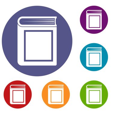 Kalın bir kitap Icons set