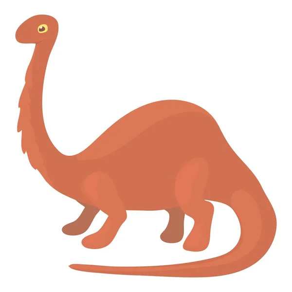 Apatosaurus dinosaur icon, cartoon style — Stock Vector